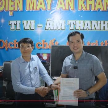 Học viên online sửa chữa Tivi: anh Vũ Đình An trở thành chủ cửa hàng tại địa phương